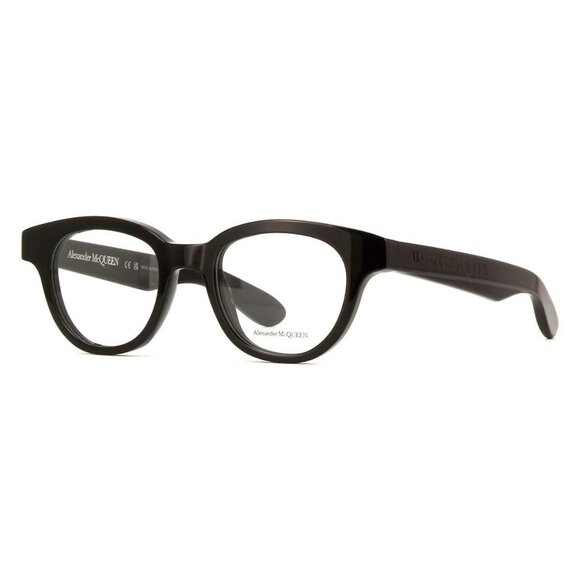 New AuthenticALEXANDER MCQUEEN Black Square AM0384O 001 Glasses Women
